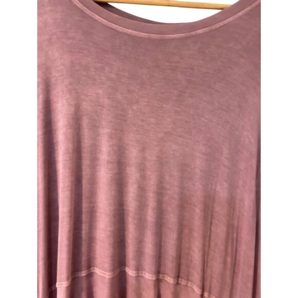 ANTHROPOLOGIE EASEL Mauve Oversized Josy Babydoll Drop Sleeve Dress MEDIUM - Picture 4 of 8